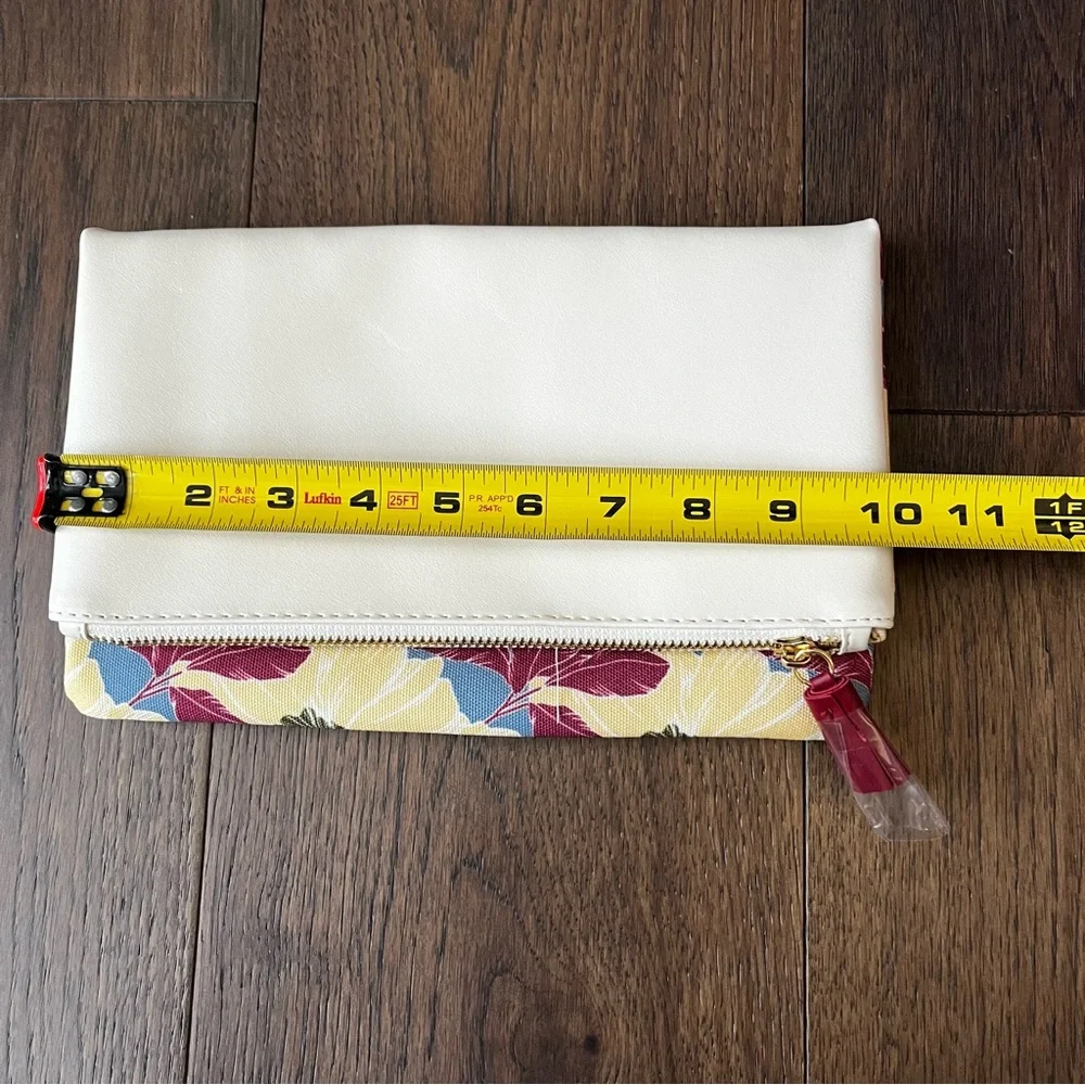 NEW! Anthropologie Rachel Pally Reversible Folding Floral large Clutch